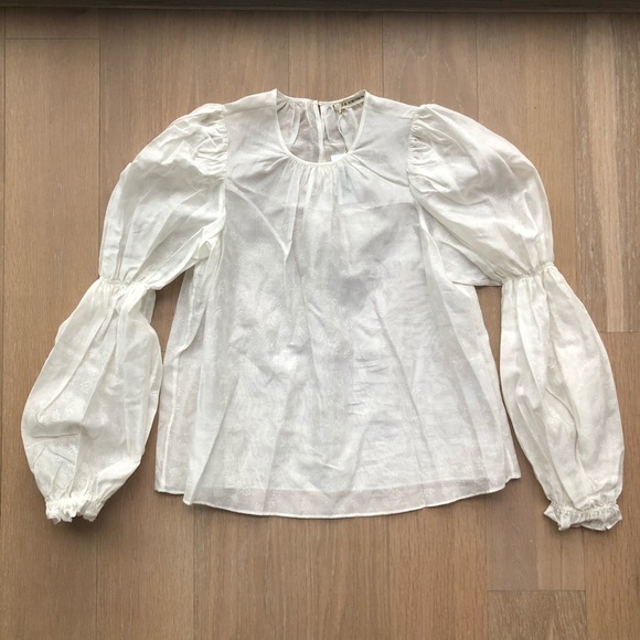 Ulla Johnson Tops - Ulla Johnson Aster Blouse in Blanc
